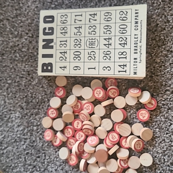 Games 32 Vintage Bingo Game Poshmark